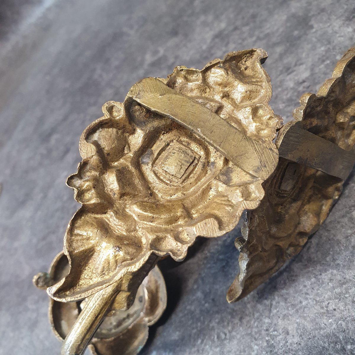 Pair Of Bronze Curtain Rods-photo-4