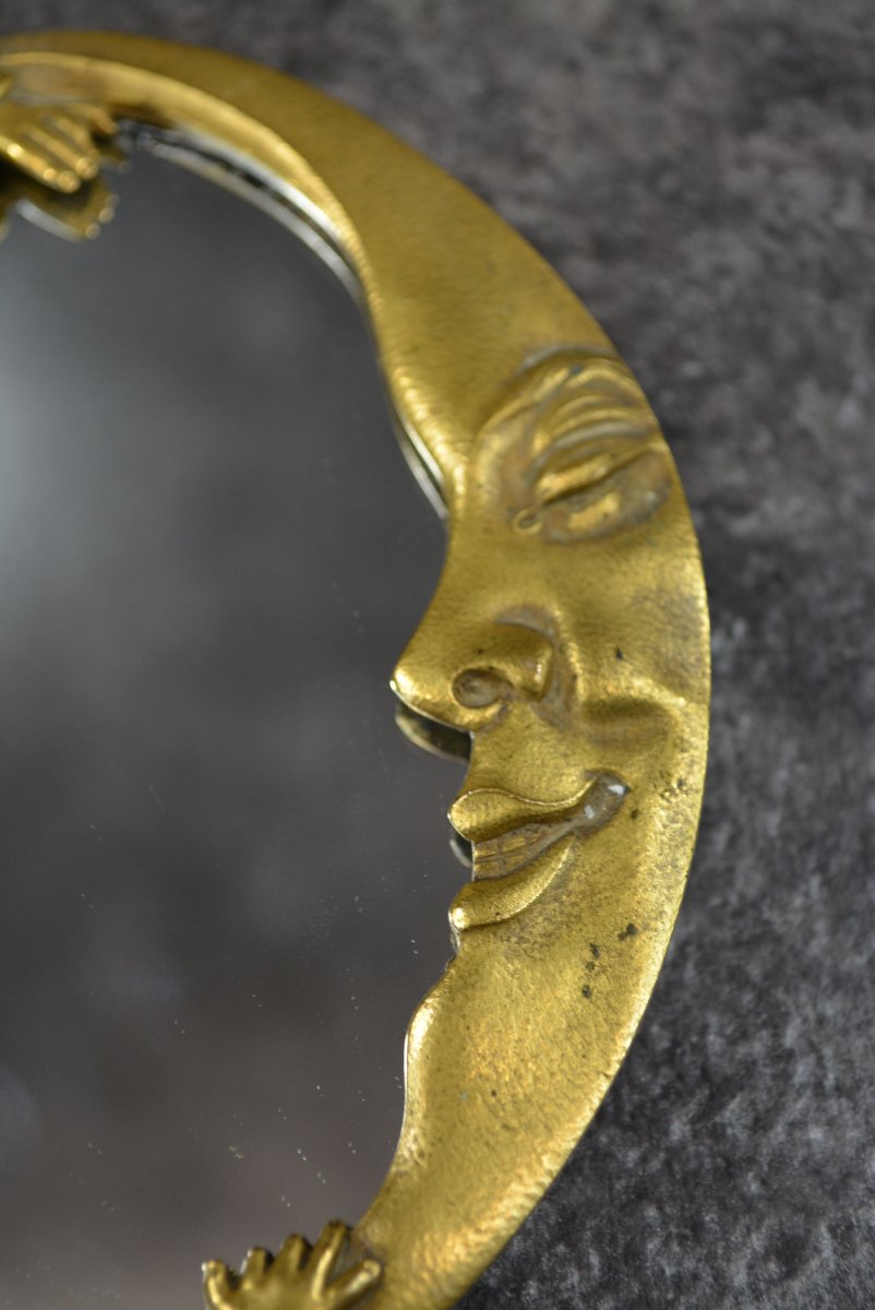 Face à Main Bronze à Décor De Pierrot-photo-7