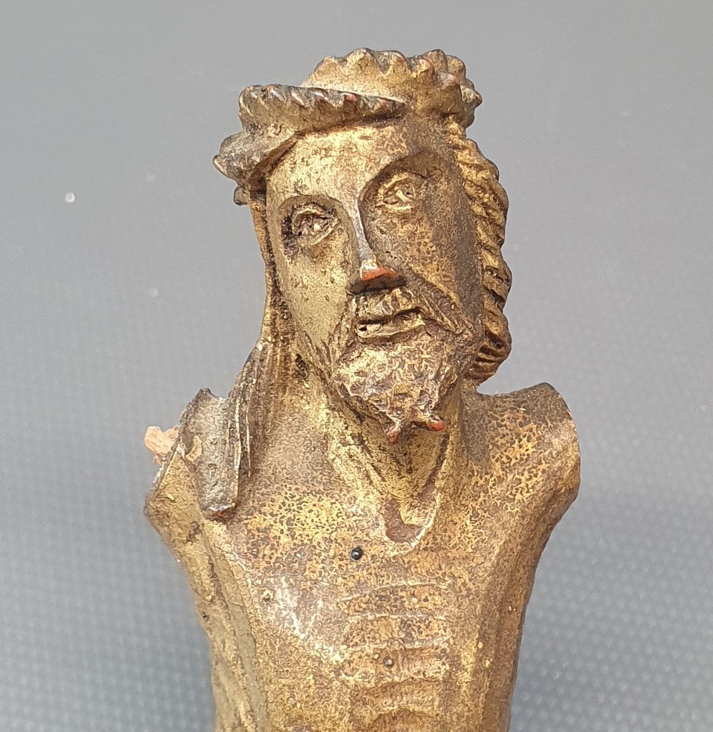 18th-century Gilded Wooden Christ-photo-3