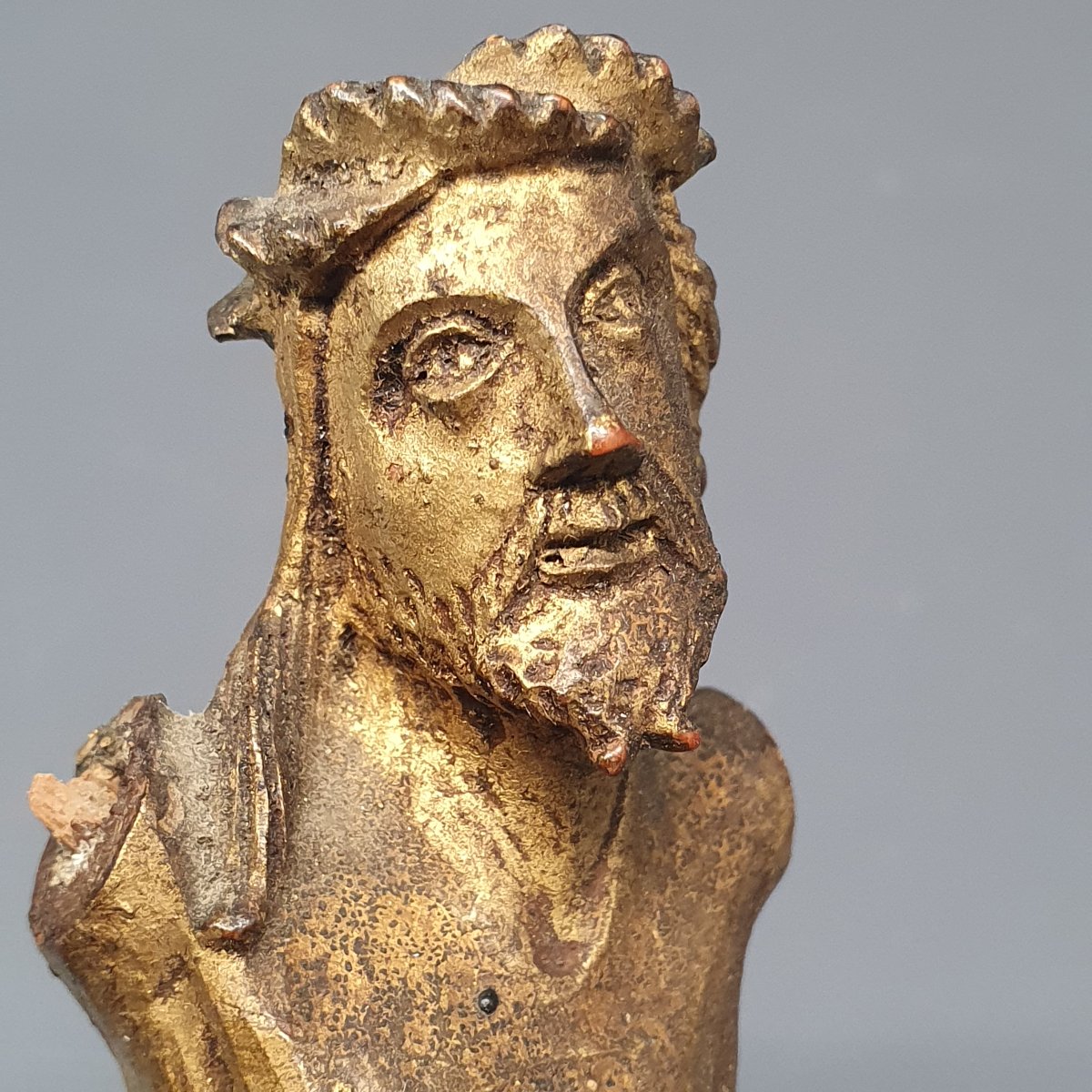 18th-century Gilded Wooden Christ