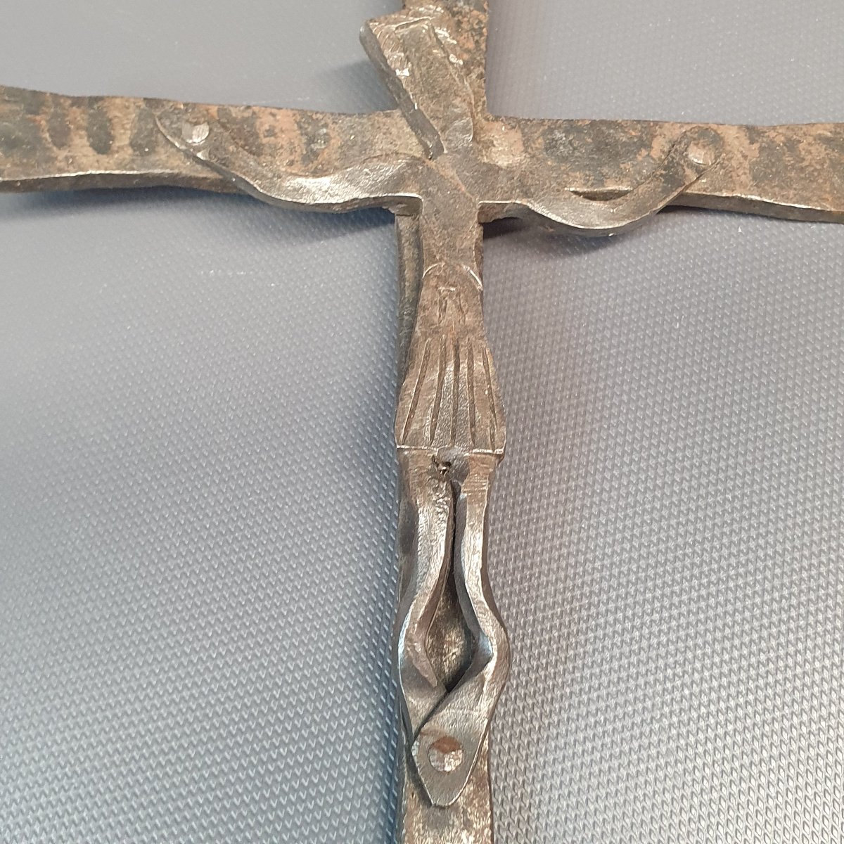 Christ On The Cross, Made Of Wrought Iron -photo-4