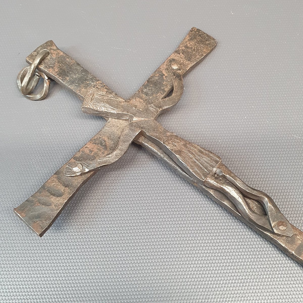 Christ On The Cross, Made Of Wrought Iron -photo-2