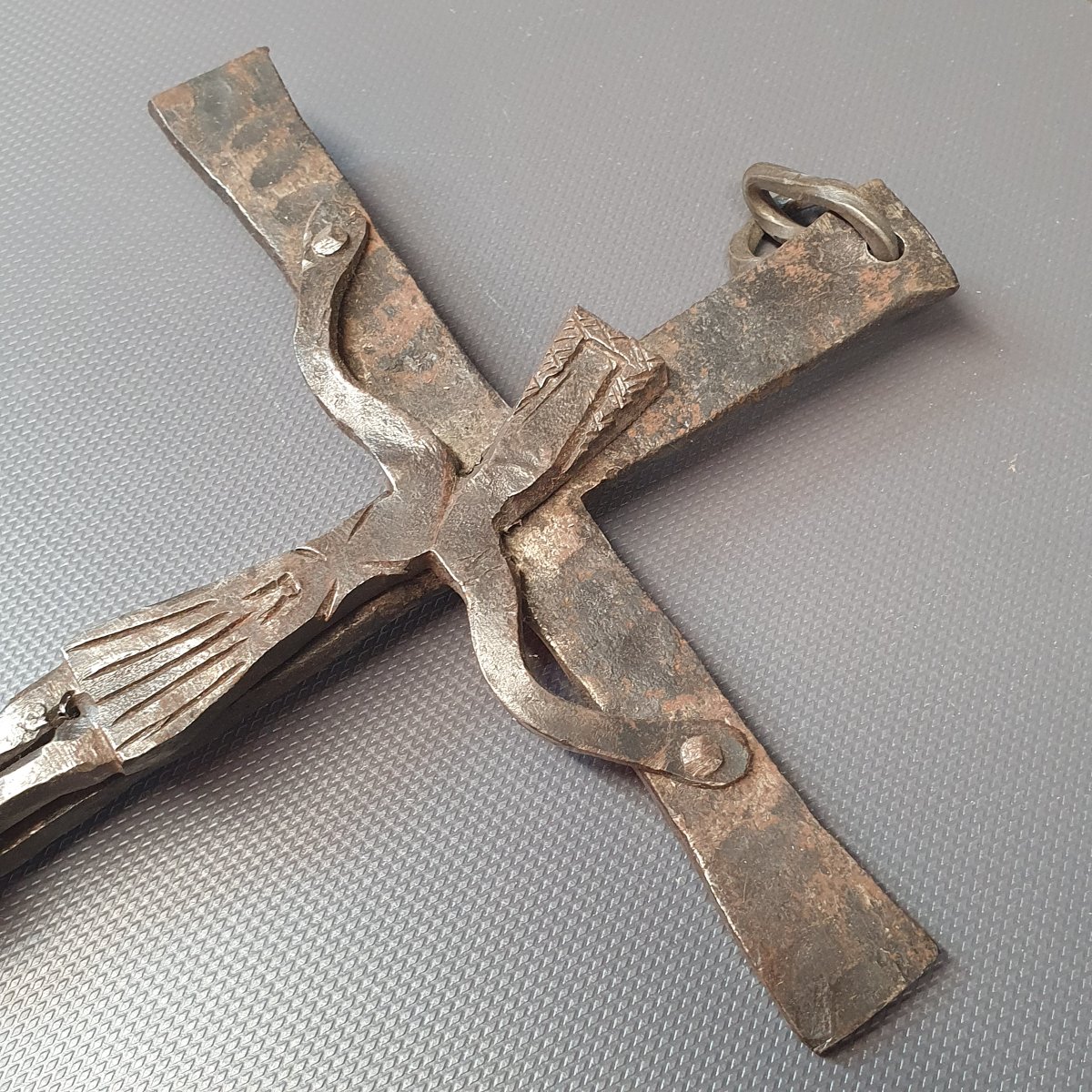 Christ On The Cross, Made Of Wrought Iron 