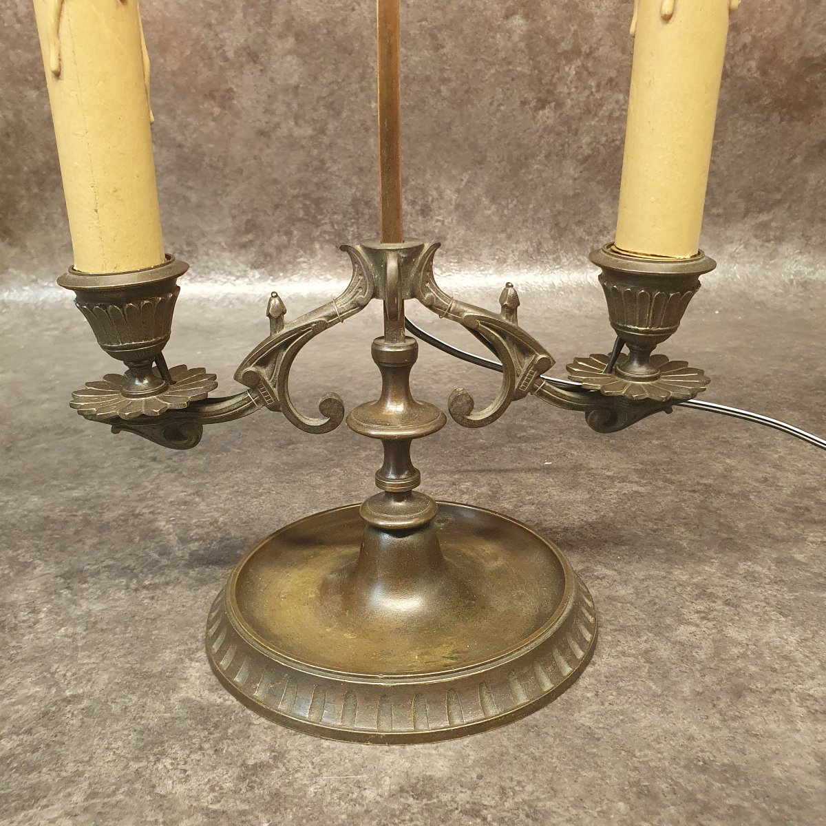 lampe double feu en bronze-photo-3