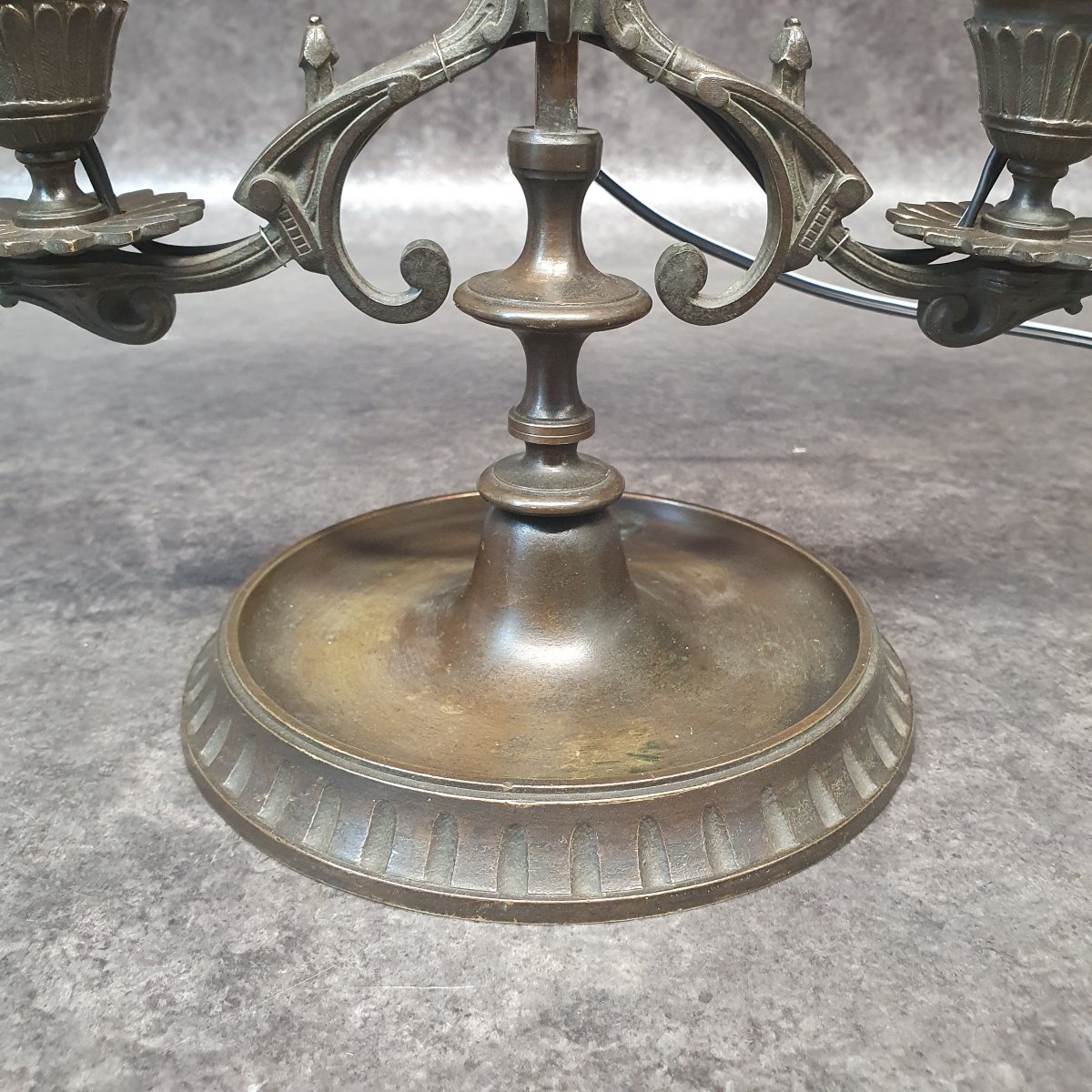 lampe double feu en bronze-photo-1
