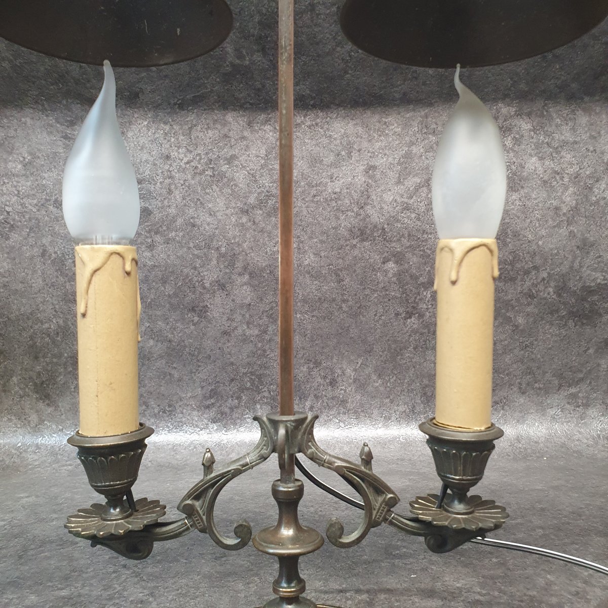 lampe double feu en bronze-photo-5