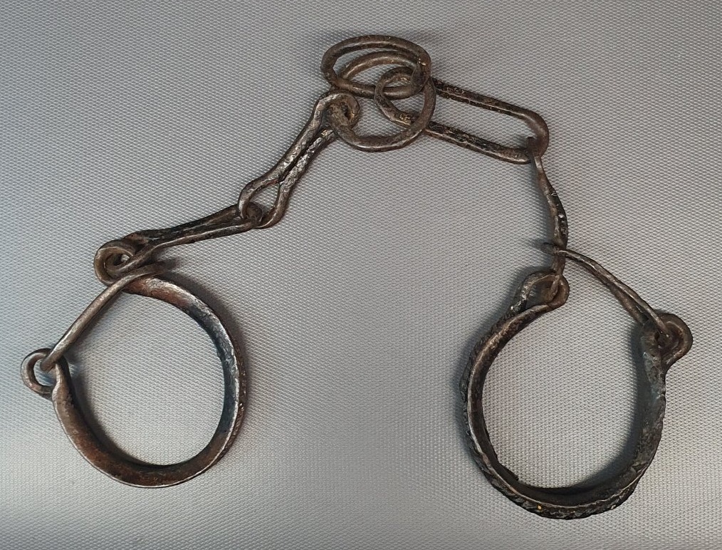 Pair Of 17th-century Wrought-iron Handcuffs