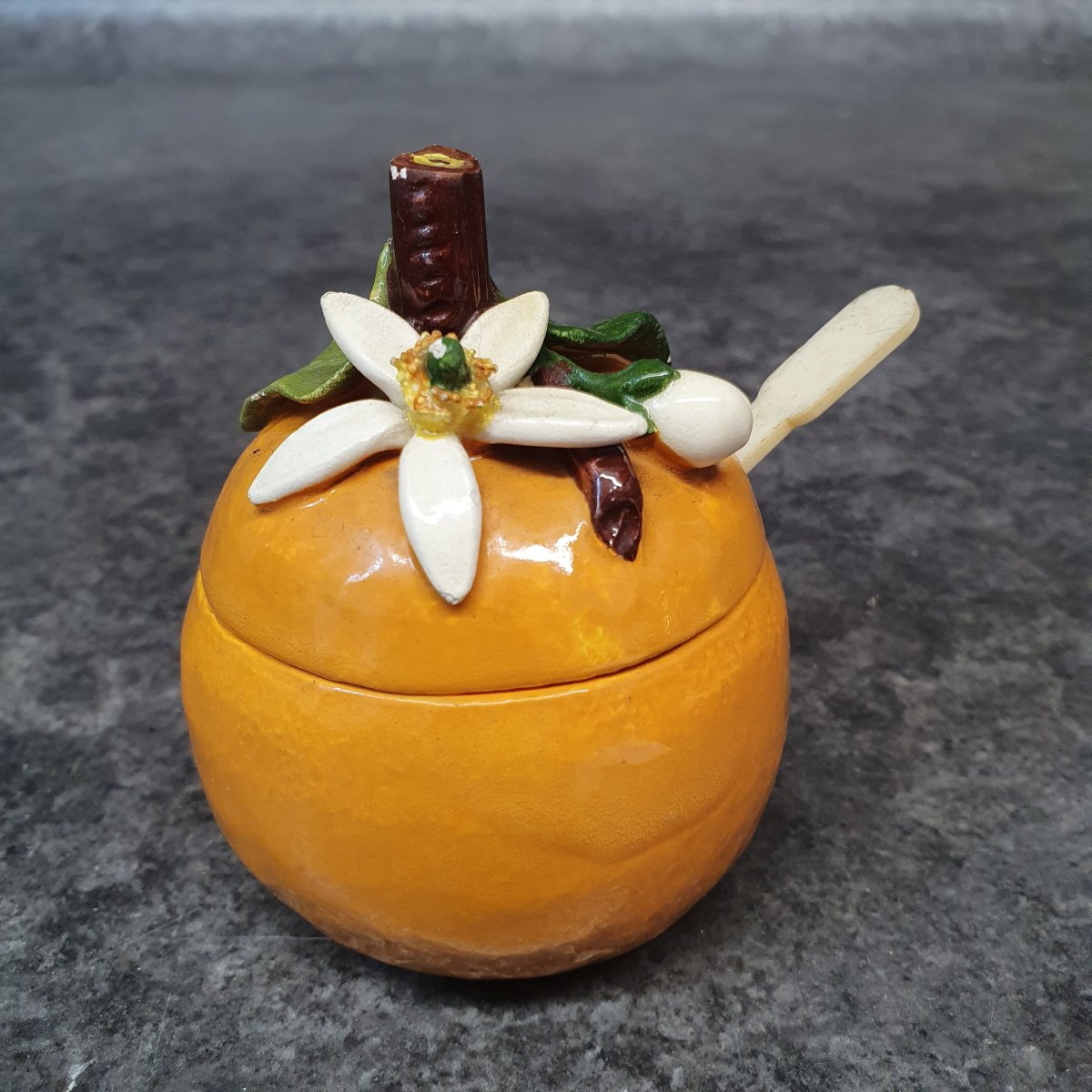 Mustard Jar Made Of Menton Slip 