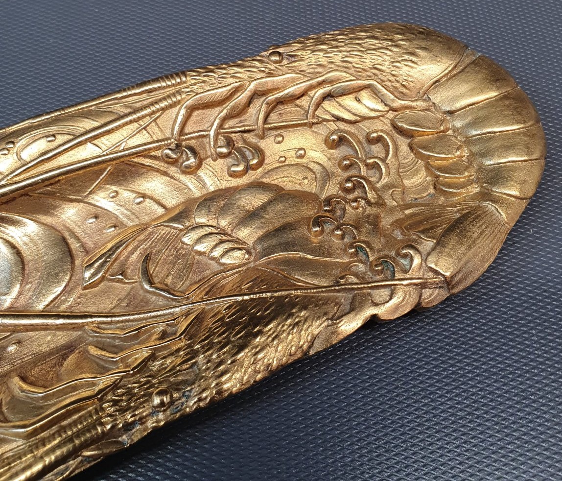 Japanese-style Bronze Pen Holder-photo-2