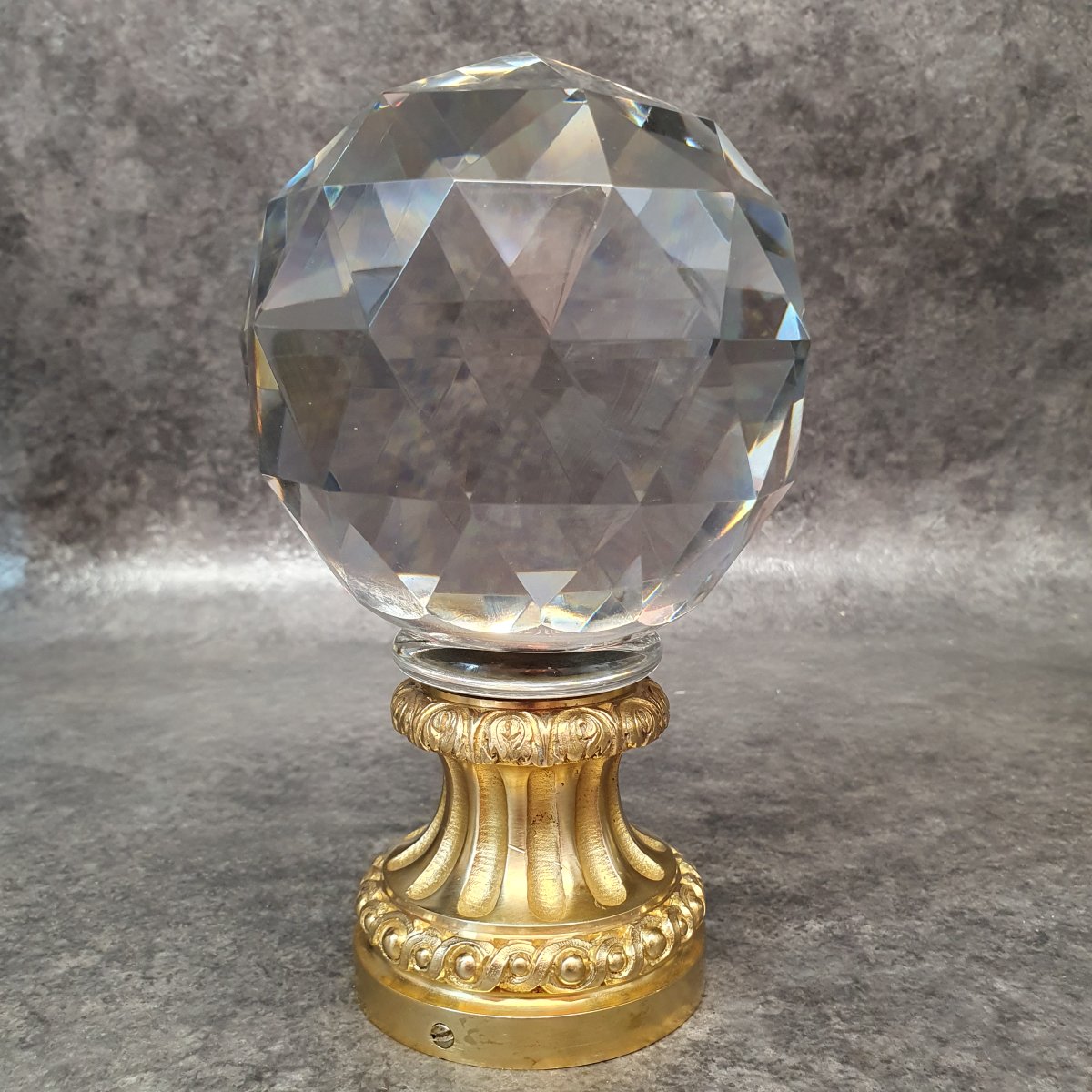 Crystal And Bronze Stair Ball