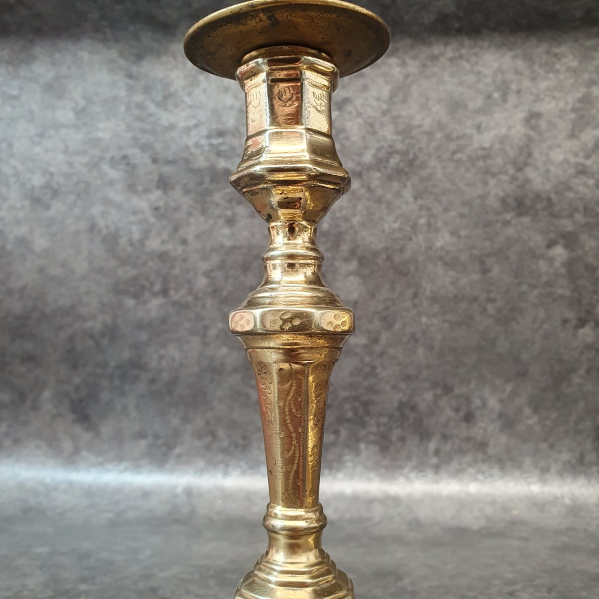 Pair Of 18th-century Gilded Bronze Candlesticks-photo-1