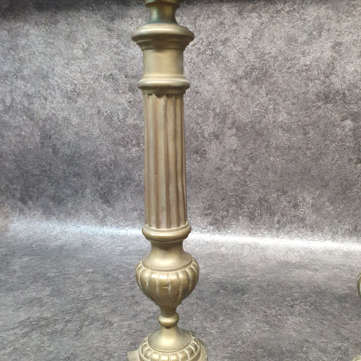 Pair Of 19th-century Religious Candleholders-photo-4