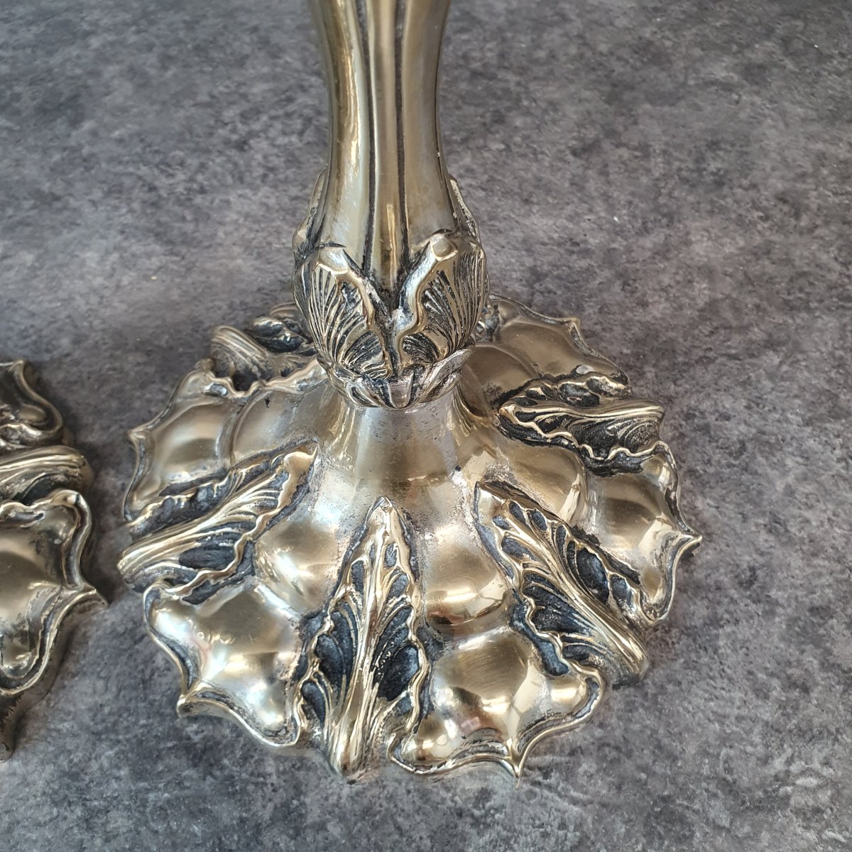 Pair Of 18th-century Bronze Candlesticks-photo-6