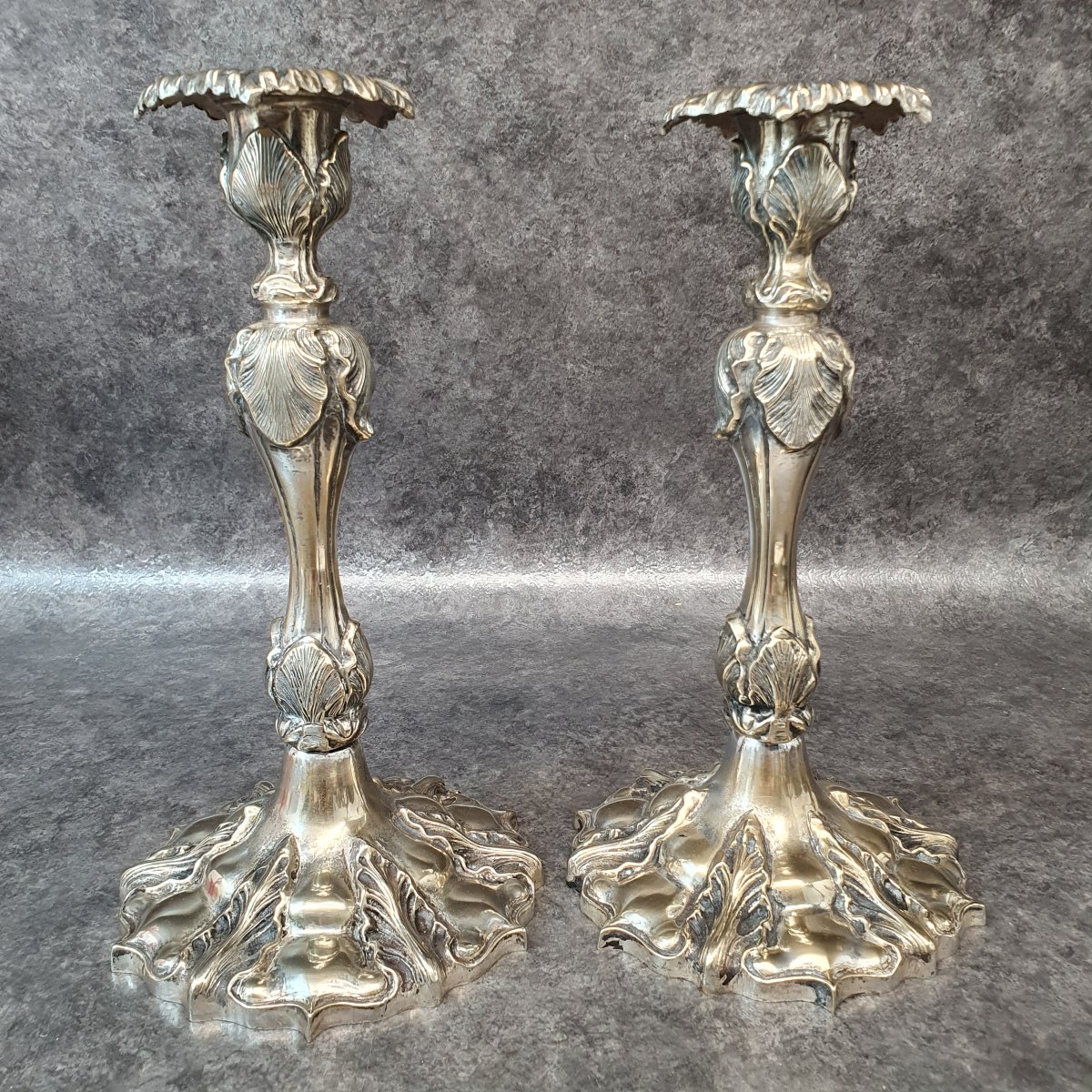 Pair Of 18th-century Bronze Candlesticks