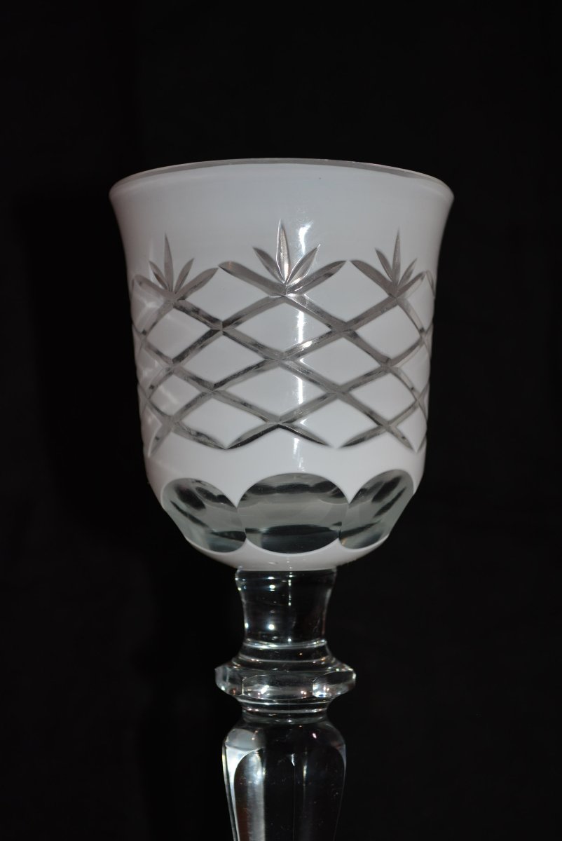 Set Of 6 Large Cut Wine Glasses-photo-5