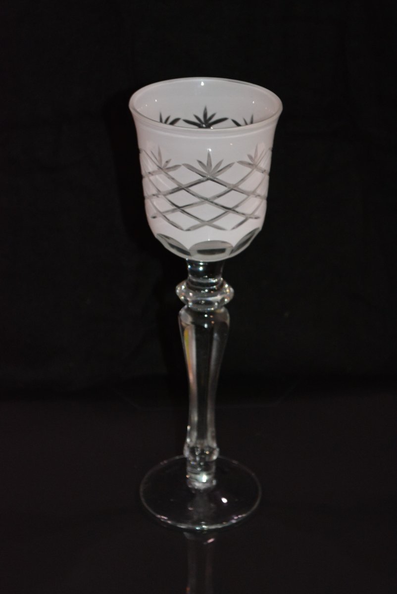 Set Of 6 Large Cut Wine Glasses-photo-7