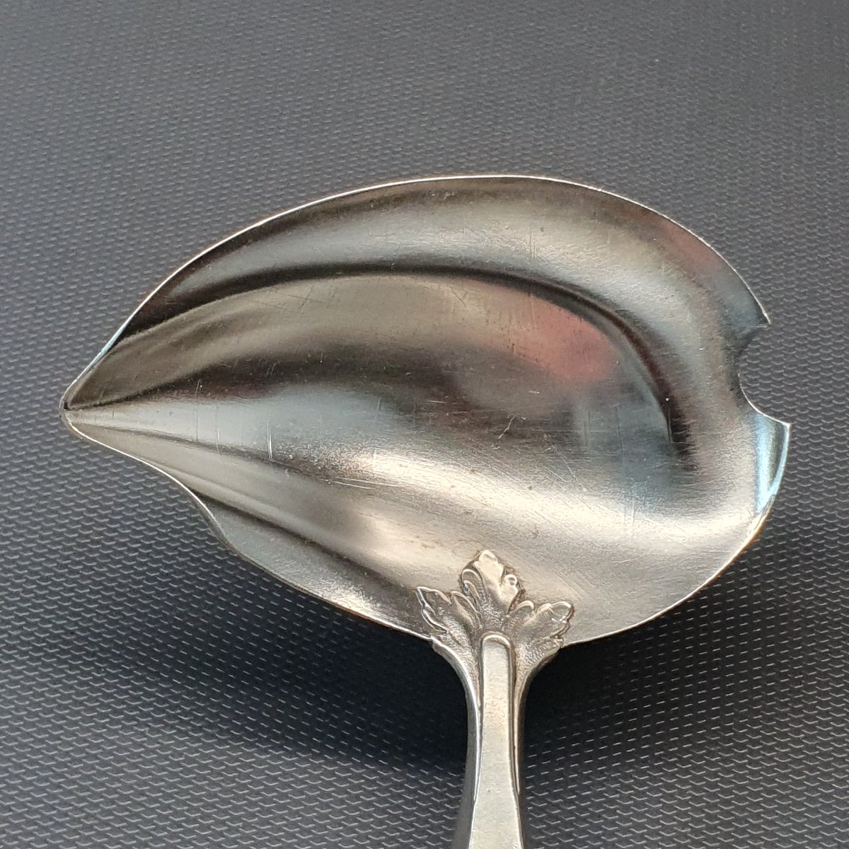 Cuillère à sauce en argent fourré art nouveau-photo-3