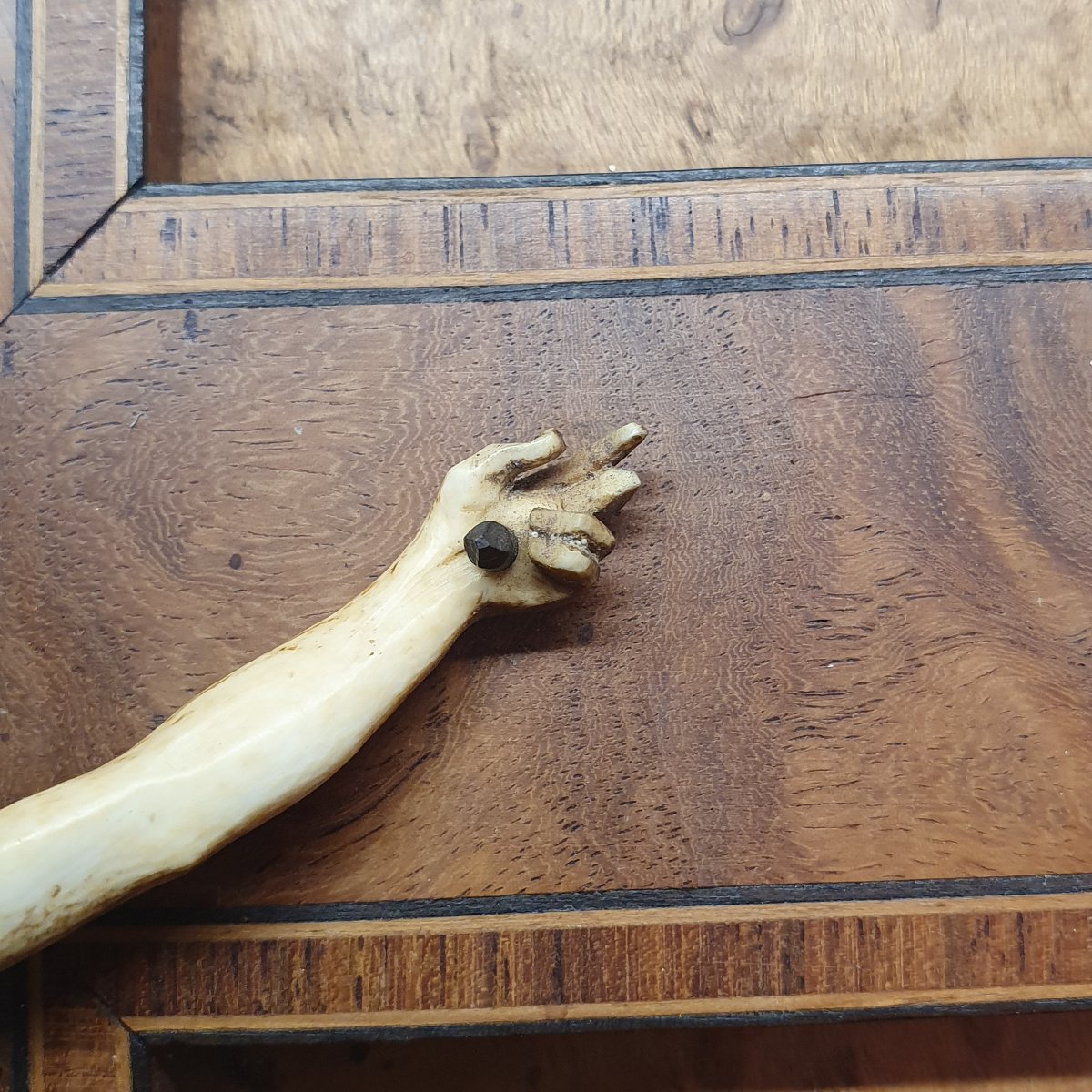 Christ On The Cross: Ivory And Elm Burl-photo-3