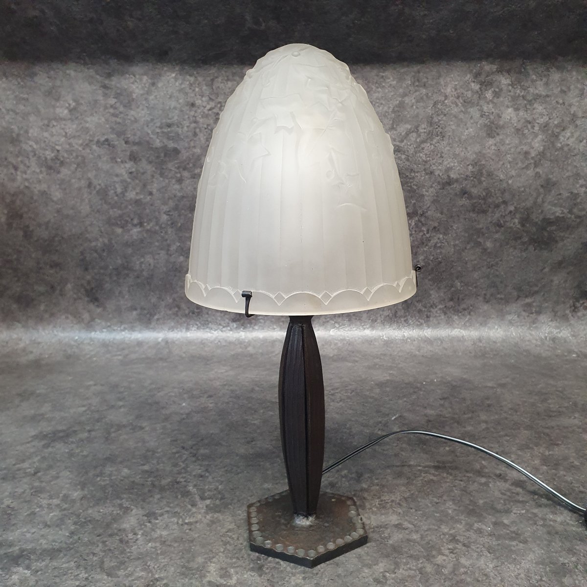 Lampe champignon art déco-photo-2