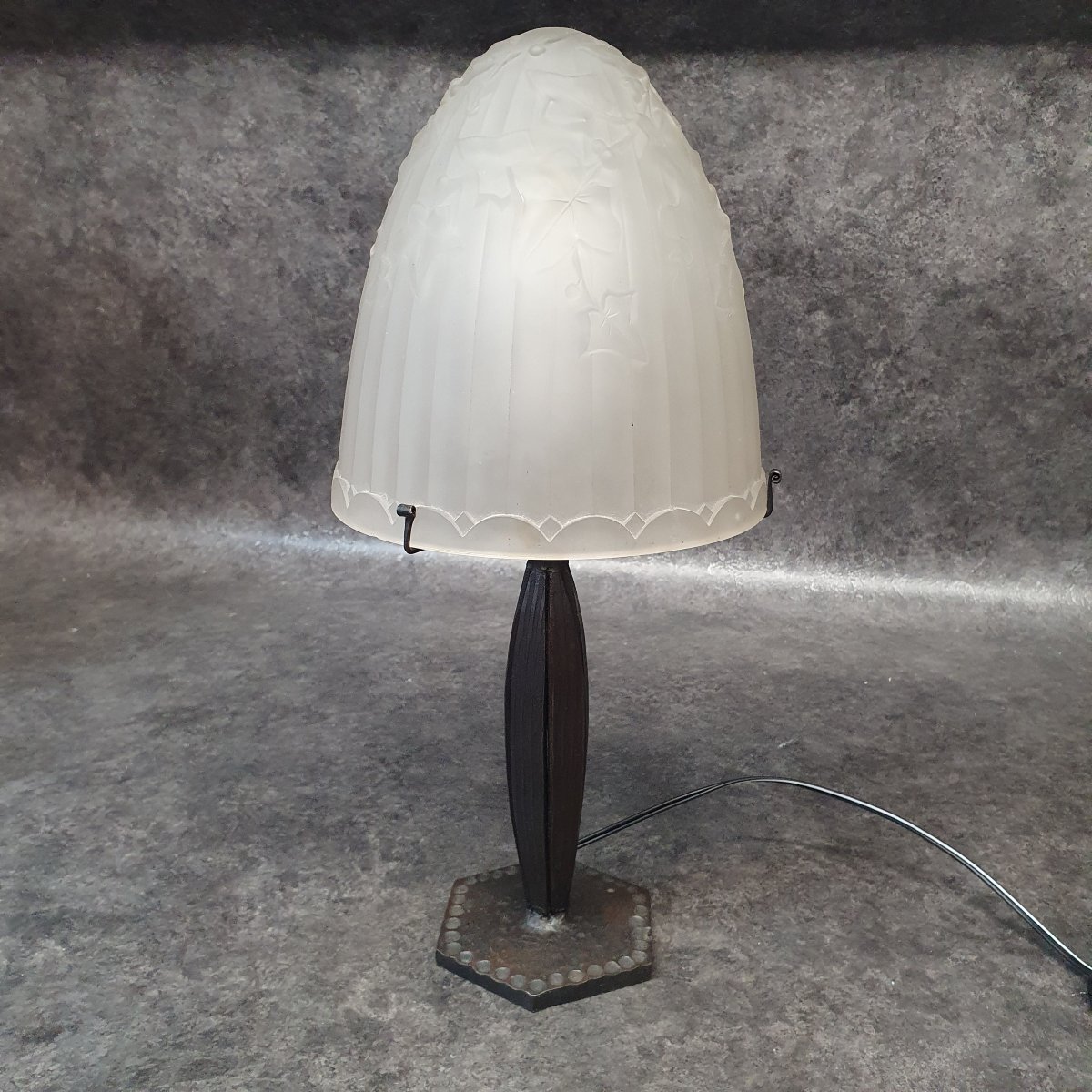 Lampe champignon art déco-photo-3
