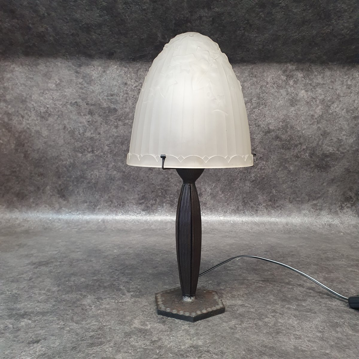 Lampe champignon art déco-photo-4