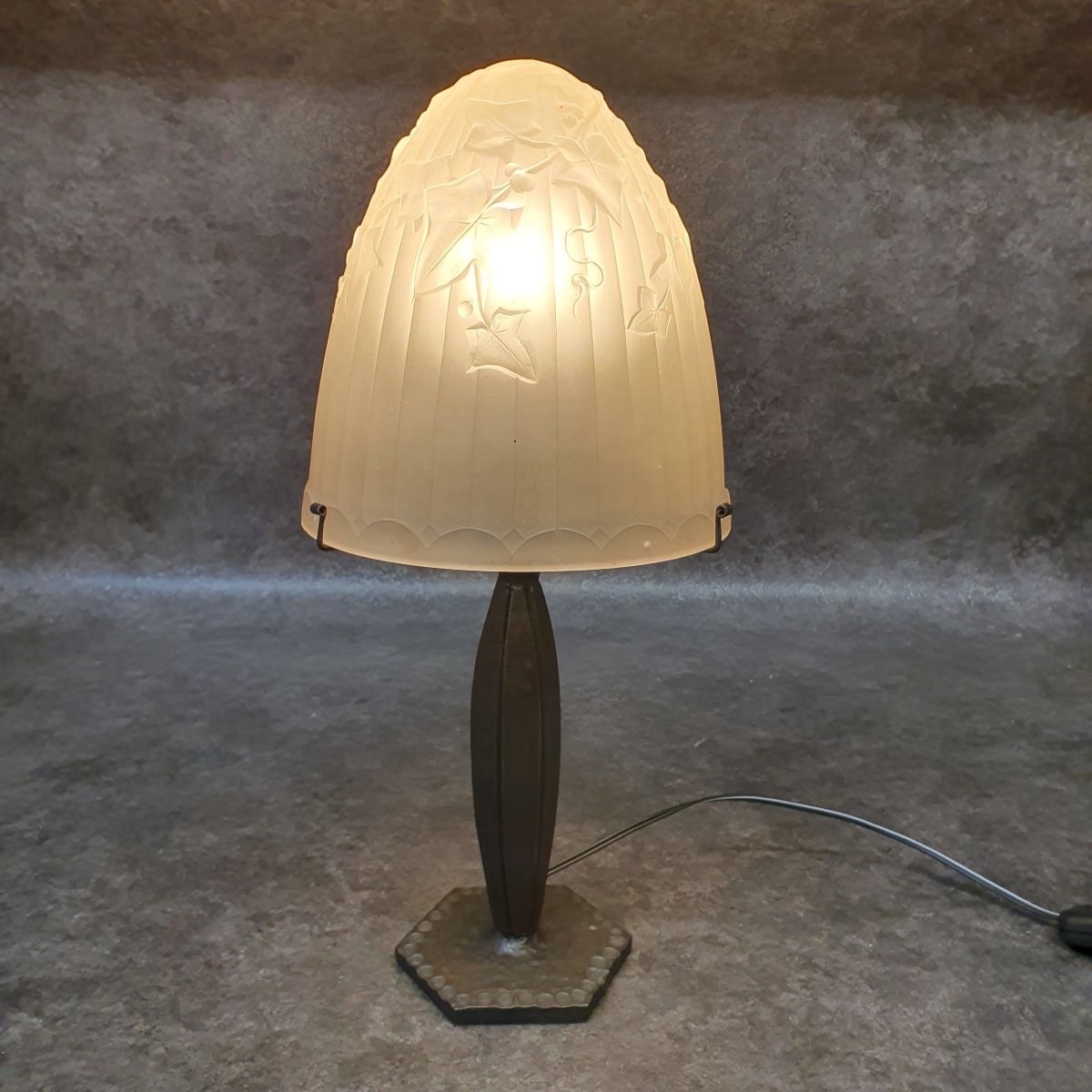Lampe champignon art déco-photo-5