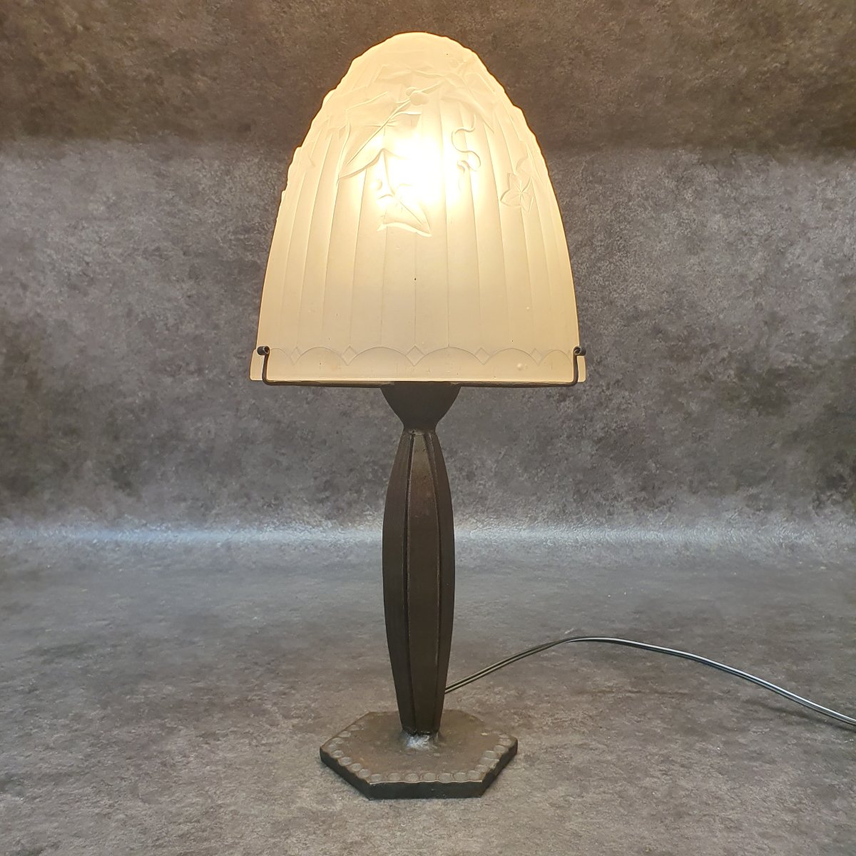 Lampe champignon art déco-photo-6