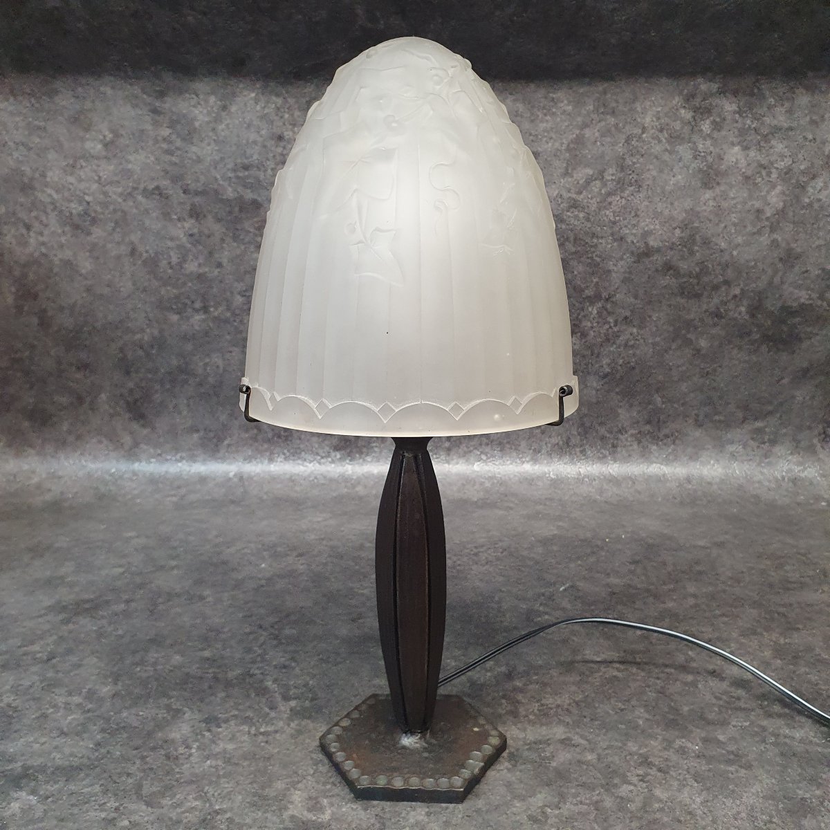 Lampe champignon art déco