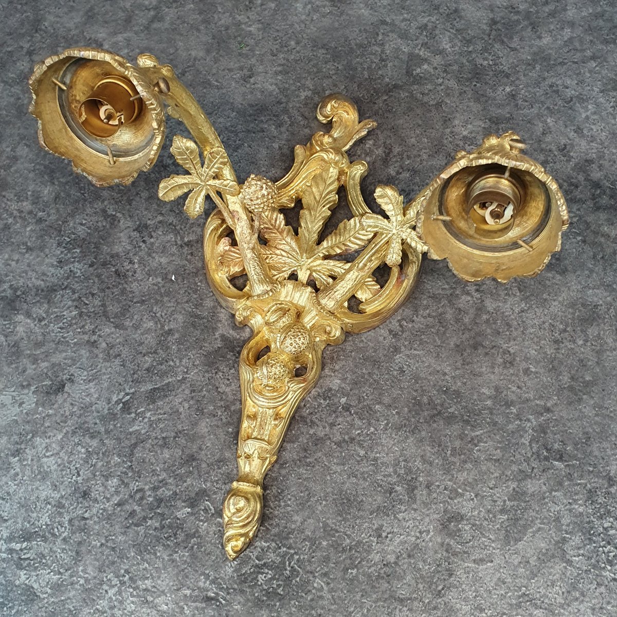 Applique En Bronze Doré Art Nouveau-photo-8