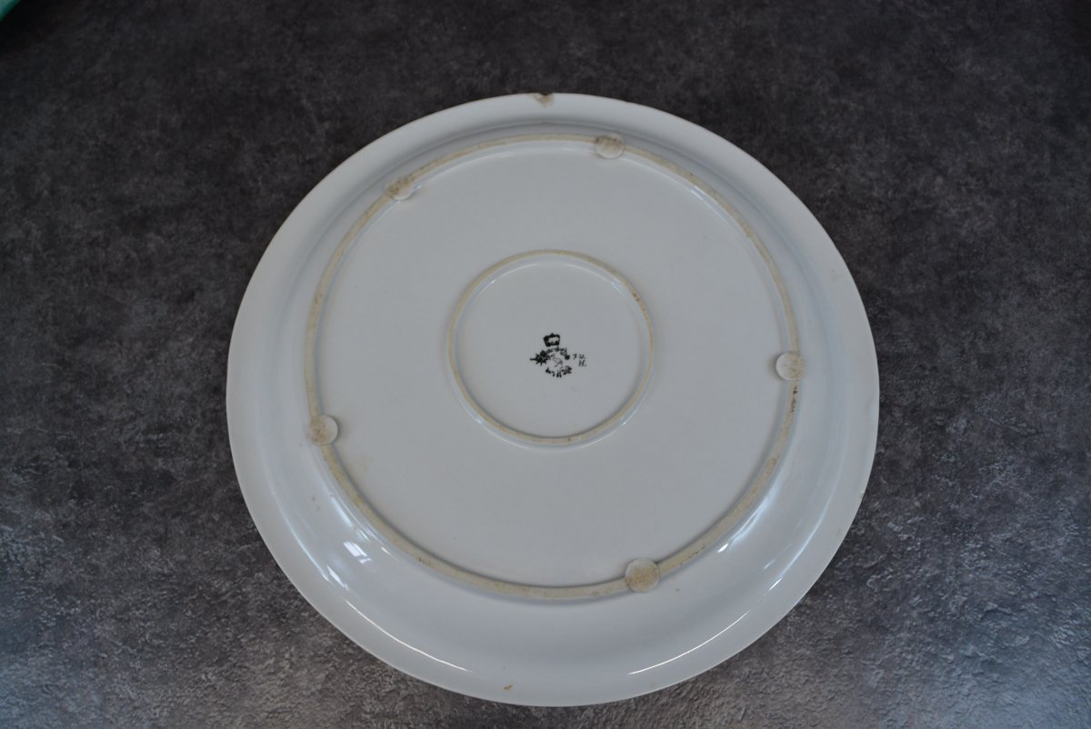 Art Nouveau Rozenburg Painted Porcelain Dish-photo-3