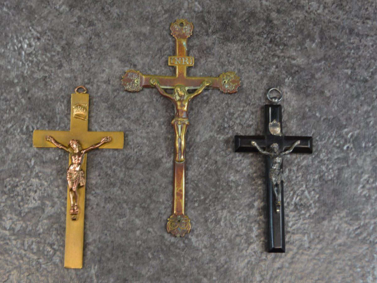 Lot De 3 Croix Religieuse