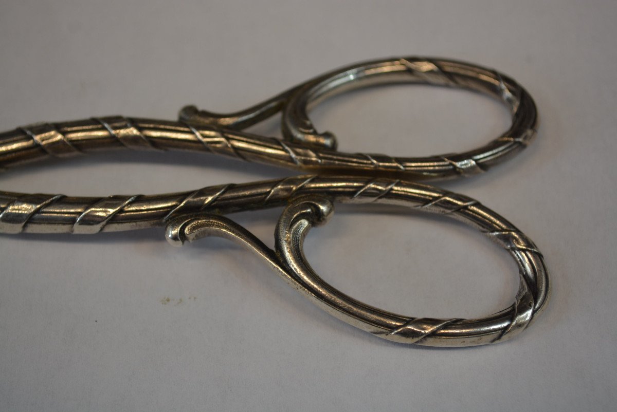 Pair Of Christofle Grape Scissors-photo-2