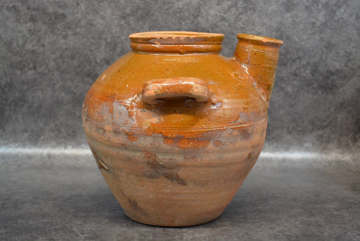 Glazed Enameled Terracotta Jar-photo-3