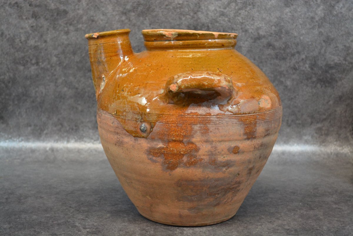 Glazed Enameled Terracotta Jar-photo-1