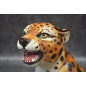 Leopard In Majolica Italy