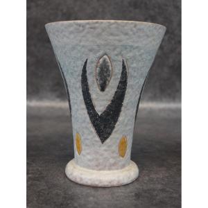 Ceramic Vase By Jacques Sagan In Vallauris