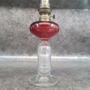 Lampe à Pétrole Sars Poterie En Verre Soufflé