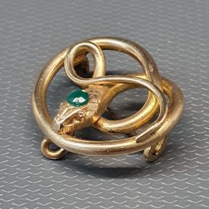  broche art déco serpent