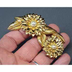 Lanvin Germany Double Flower Brooch