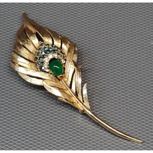Marcel Boucher - Peacock Feather Brooch