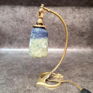 lampe de bureau Daum et Auguste Delafontaine