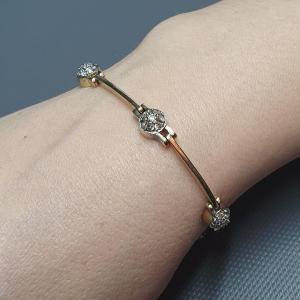 Gold-plated Bangle Bracelet