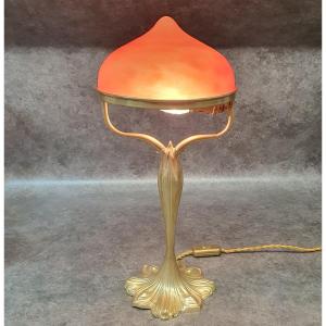 Art Nouveau Bronze Lamp