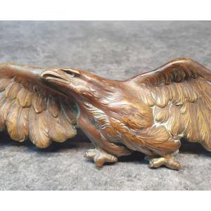 décoration aigle en bronze