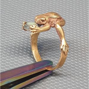 Art Nouveau Frog Ring