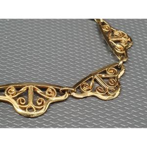 Art Deco Filigree Necklace