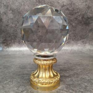 Crystal And Bronze Stair Ball