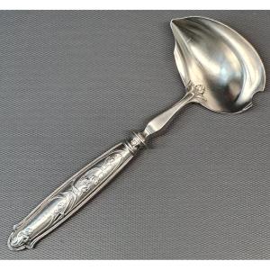 Cuillère à sauce en argent fourré art nouveau