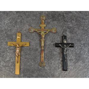 Lot De 3 Croix Religieuse