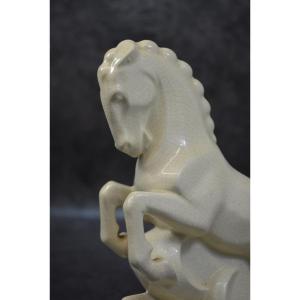 Art Deco Crackle Horse 1930